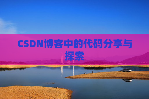 CSDN博客中的代码分享与探索